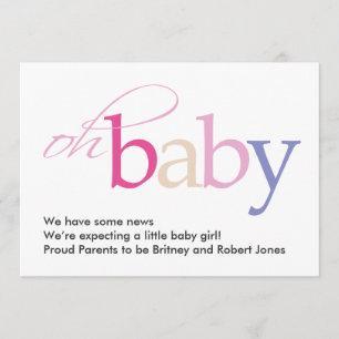 Oh Baby! Pregnancy Announcement