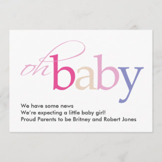 Oh Baby! Pregnancy Announcement