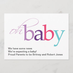 Oh Baby! Pregnancy Announcement