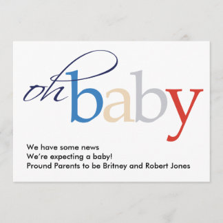 Oh Baby! Pregnancy Announcement