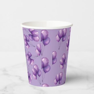 Oh Baby Purple Paper Cups