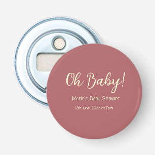 oh baby shower name date maron simple minimal tren bottle opener
