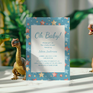 Oh Baby! Starry Sky Baby Shower - Boy Baby Shower Invitation