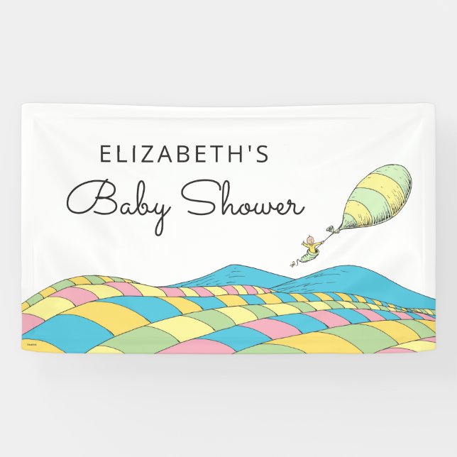 Oh, Baby, the Places You'll Go Baby Shower Banner (Horizontal)