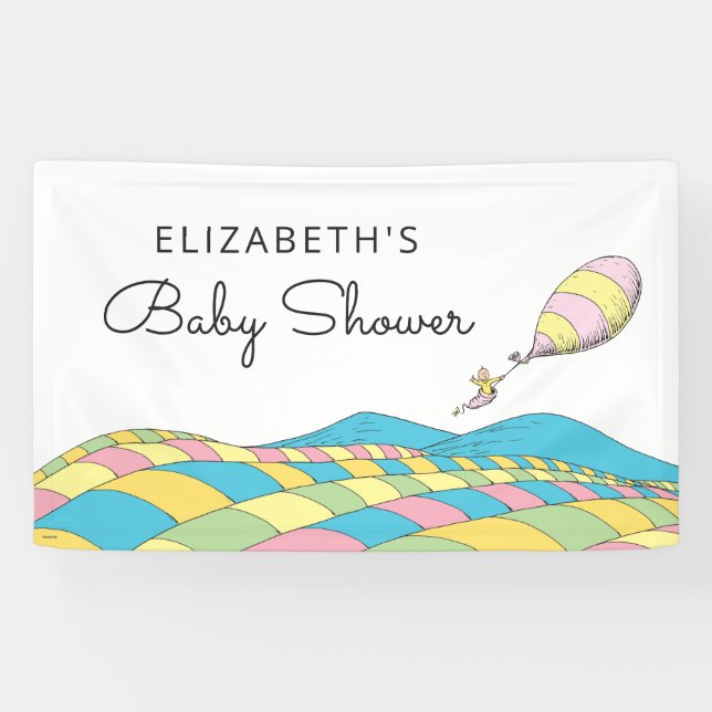 Oh, Baby, the Places You'll Go Baby Shower Banner (Horizontal)