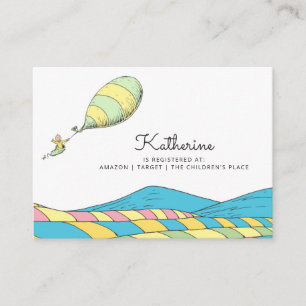 Oh, Baby, the Places You'll Go Baby Shower Enclosure Card