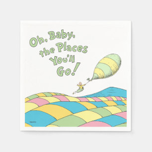 Oh, Baby, the Places You'll Go Baby Shower Napkin