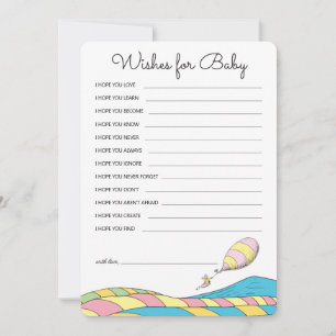 Oh, Baby, the Places You'll Go - Girl Baby Wishes Card