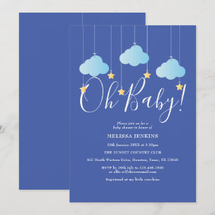 Oh Baby Twinkle Twinkle Baby Boy Shower / Sprinkle Invitation