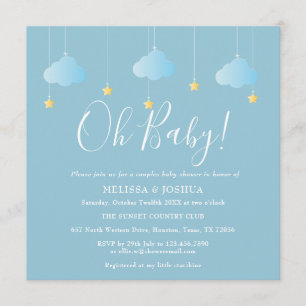 Oh Baby Twinkle Twinkle Couples Baby Shower Invitation