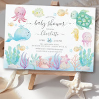 Oh Baby Under The Sea Baby Shower Invitation
