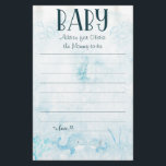 Oh Baby Under the Sea Baby Shower Parent Advice   Flyer<br><div class="desc">Watercolor Oh Baby Under the Sea Baby Shower Parent Advice Flyers. Matching items available.</div>
