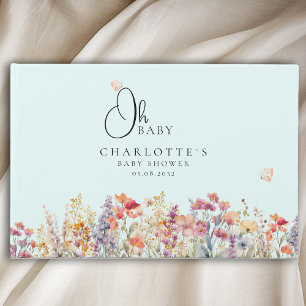 Oh Baby!  Wildflower Guest Book