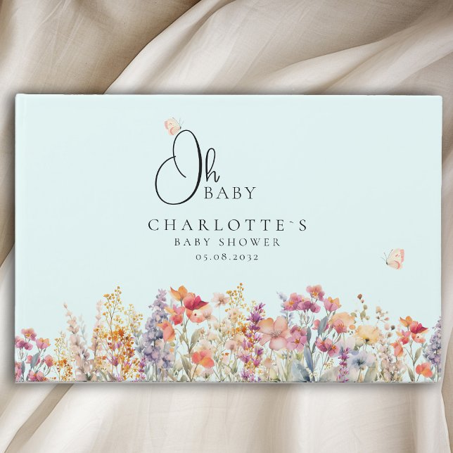 Oh Baby!  Wildflower Guest Book (Creator Uploaded)