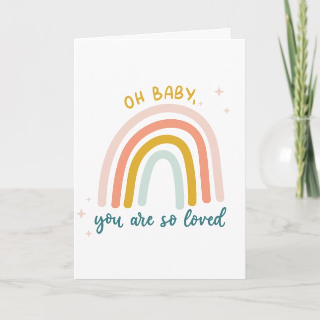 Oh Baby You Are So Loved Card (Front)