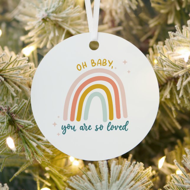 Oh Baby You Are So Loved Metal Tree Decoration (Insitu)