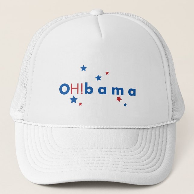 OH!bama - Blue & Red Stars Trucker Hat (Front)
