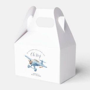 Oh Boy! Adventure Awaits Aviator Boy Baby Shower Favour Box