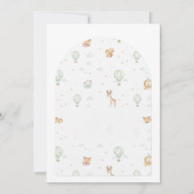 Oh Boy! Adventure Begins Arched Baby Shower Invita