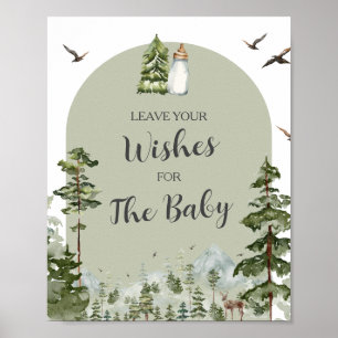 Oh Boy Adventure Pine Forest Leave Your Wishes Poster