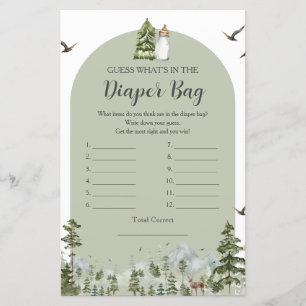 Oh Boy Adventure Pine Forest What's in Diaper Bag