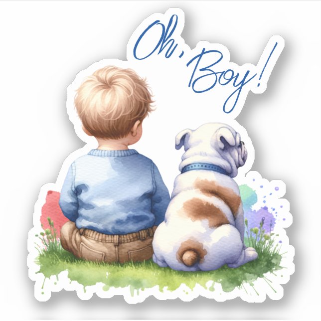 Oh, Boy! Baby and Bulldog Baby Shower (Front)