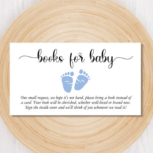 Oh Boy Baby Feet Books For Baby Baby Shower Enclosure Card