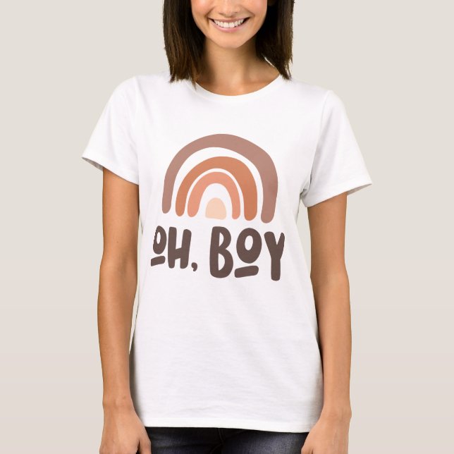 Oh Boy Baby Rainbow T-Shirt (Front)