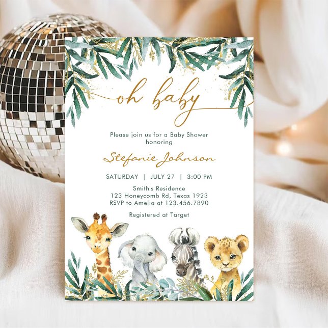 Oh Boy Baby Shower Invitation (Creator Uploaded)