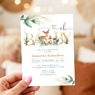Oh Boy Baby Shower Invitation