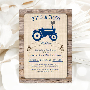 Oh Boy Baby Shower Invitation