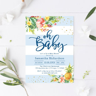 Oh Boy Baby Shower Invitation
