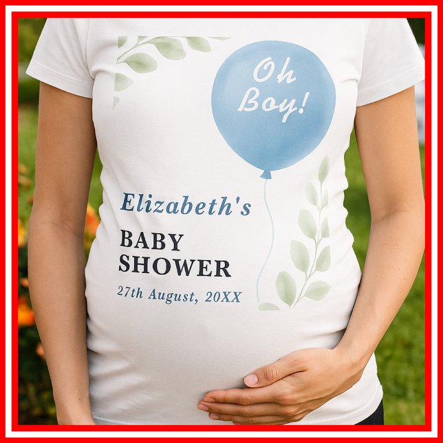 Oh Boy Baby Shower T-Shirt (Creator Uploaded)