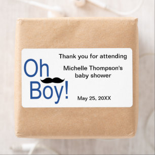 Oh Boy Baby Shower Water Bottle And Favour