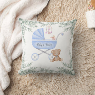 Oh Boy Baby Stroller and Mobile Personalised Cushion