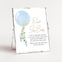 Oh Boy Balloon Baby Shower Don't Say Baby