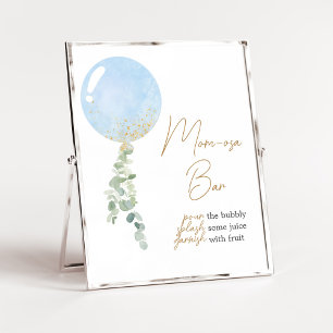 Oh Boy Balloon Baby Shower Mom Osa Bar Poster