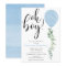 Oh Boy balloon greenery eucalyptus baby shower