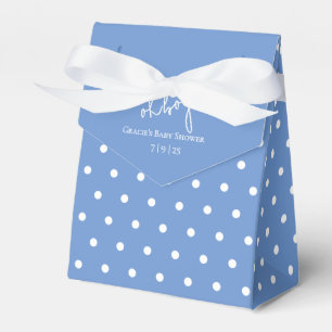 Oh Boy Blue and White Boy Baby Shower Favour Box