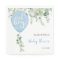 Oh boy blue balloon boy baby shower greenery