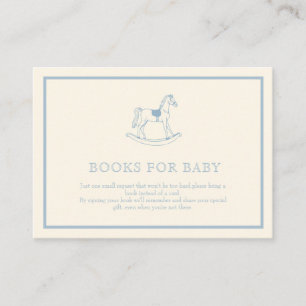 Oh boy Blue Ribbon Cute Elegant Books for baby Enclosure Card
