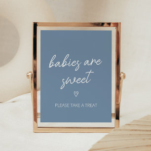 Oh Boy Boho Minimalist Babies are Sweet Poster