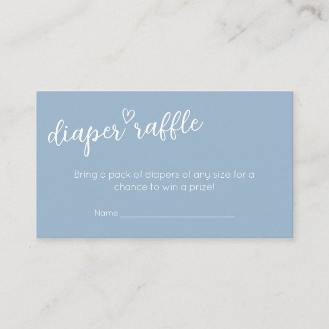 Oh Boy Boho Minimalist Baby Shower Diaper Raffle Enclosure Card (Front)