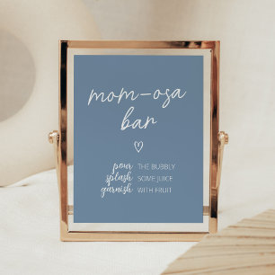 Oh Boy Boho Minimalist Baby Shower Mum Osa Bar Poster
