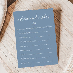 Oh Boy Boho Minimalist Shower Advice & Wishes Game