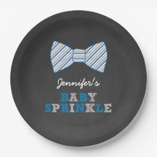 Oh Boy BowTie Baby Sprinkle Plate 3661