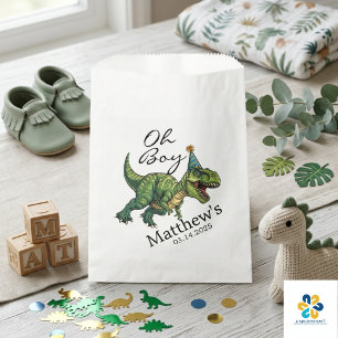 Oh Boy! Cute Dinosaur Baby Shower Favour Bags