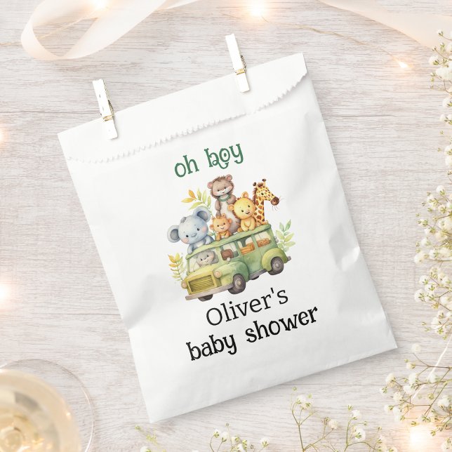 oh boy cute jungle safari animals baby shower favour bags (Creator Uploaded)
