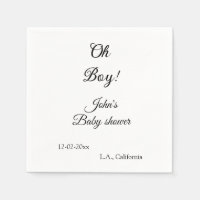 oh boy girl baby shower add name date year venue e
