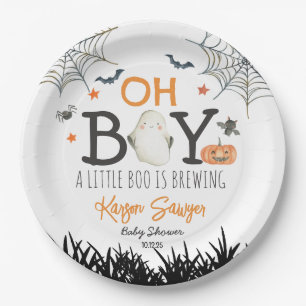 Oh Boy Halloween Paper Plates